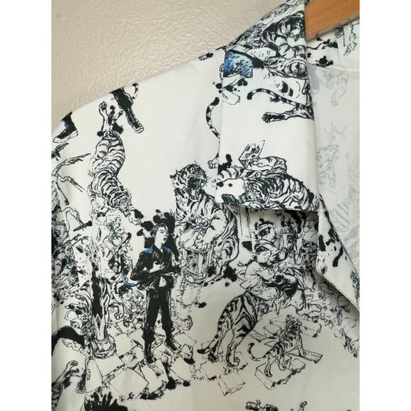 SuperM X Kim Junggi Tiger Inside Art Print Shirt Jung Gi RARE size M - Picture 8 of 12